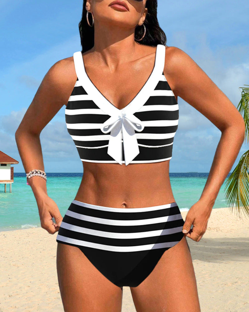 Sylis | Waisted | Striped Bikinis