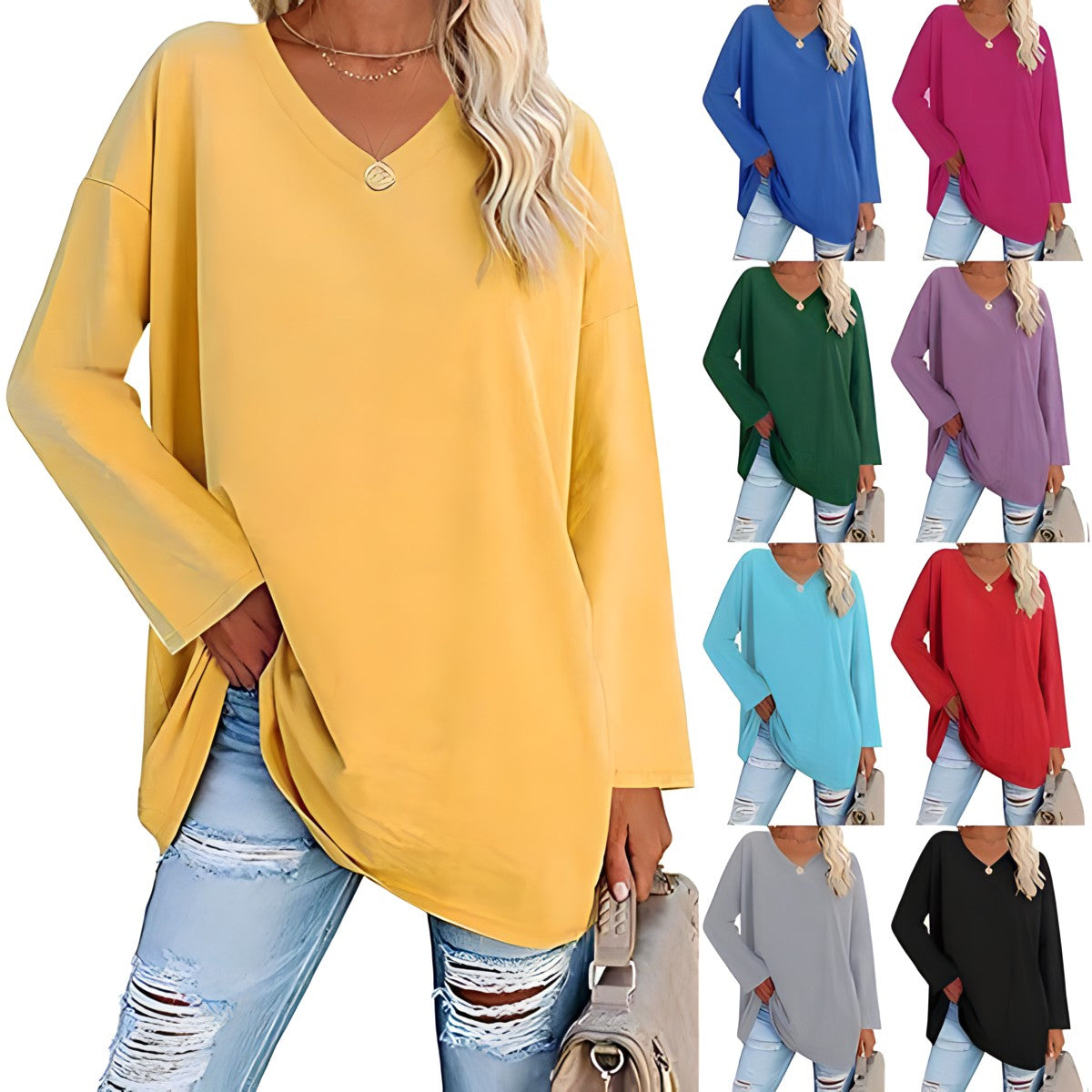 Sylis | Relaxed V-Neck Sweater