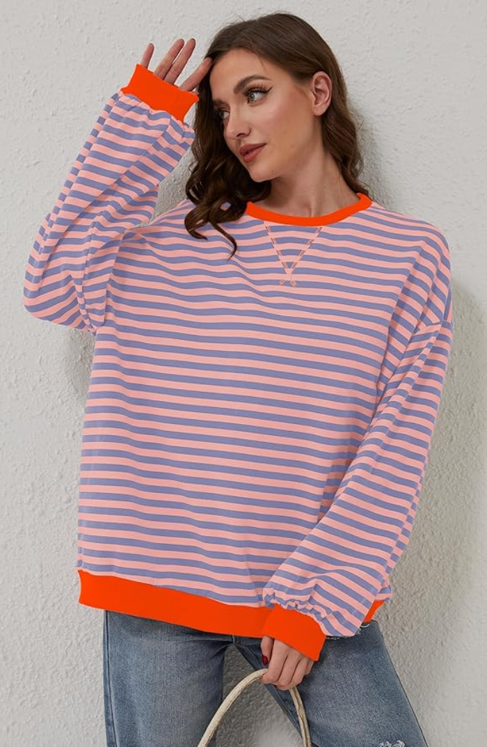 Sylis-Mode | Striped Oversized Sweater