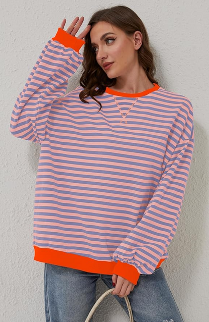 Sylis-Mode | Striped Oversized Sweater