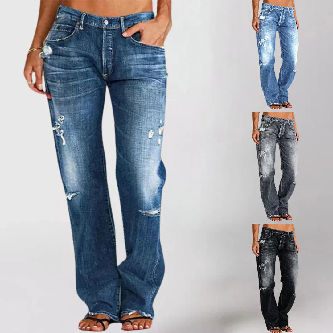 Sylis  | Elegant Low-Waisted Jeans