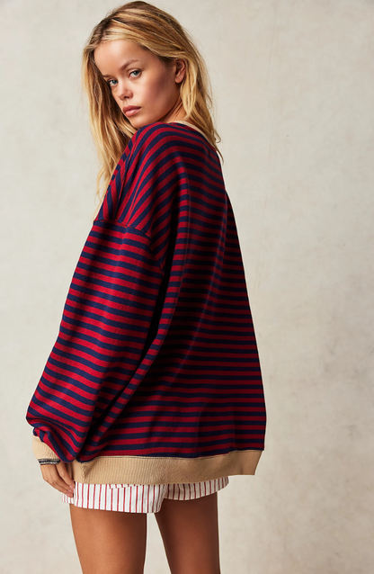 Sylis-Mode | Striped Oversized Sweater