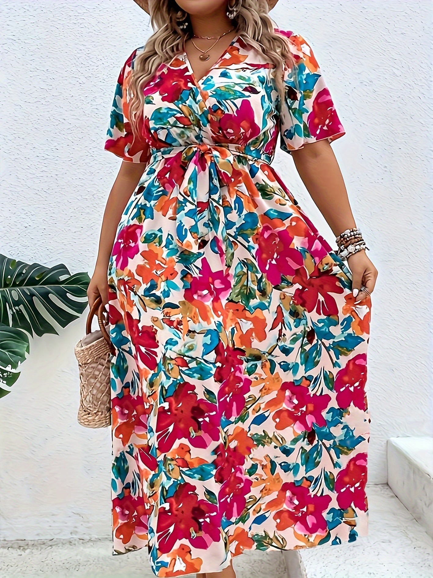 Sylis | Radiant Floral Wrap Dress