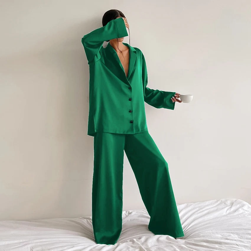 Sylis | Silky Elegance Oversized Pajama Set