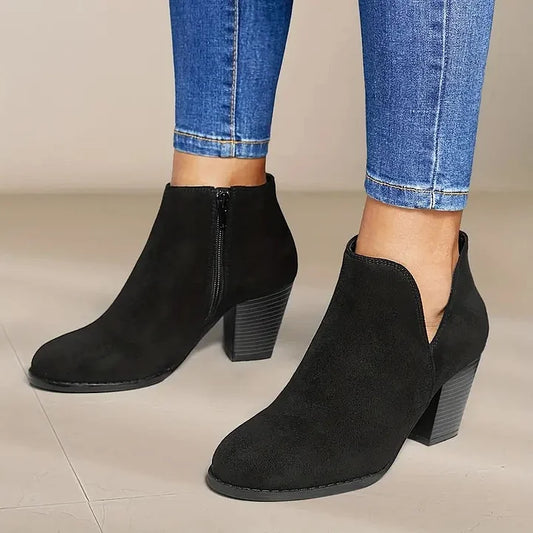 Sylis | Women's Ankle Boots with Chunky Heel