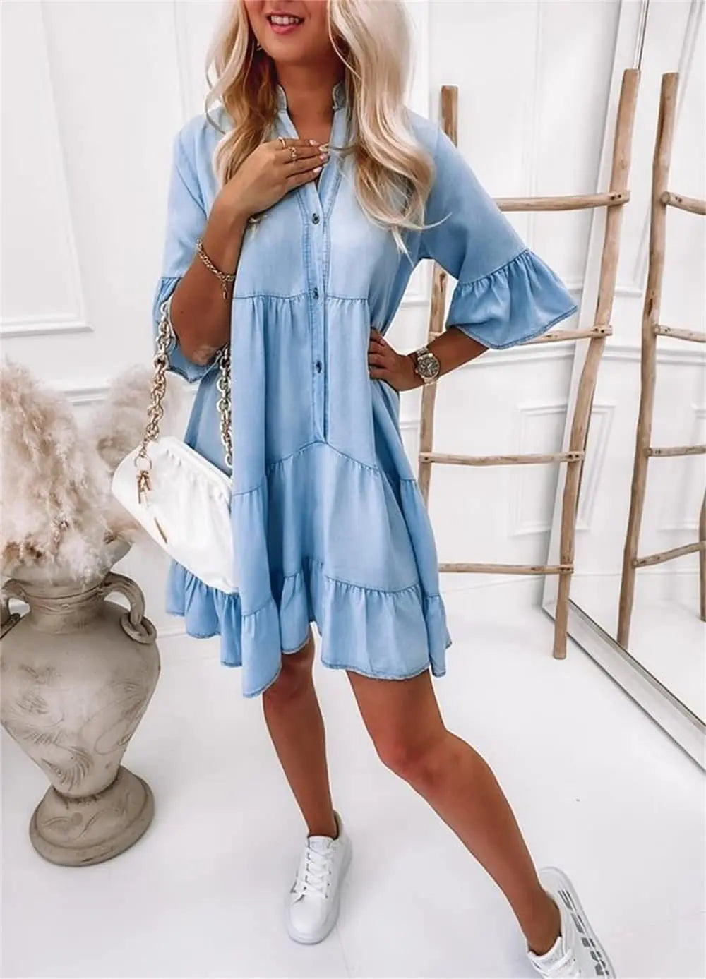 Sylis | Denim Style Dress