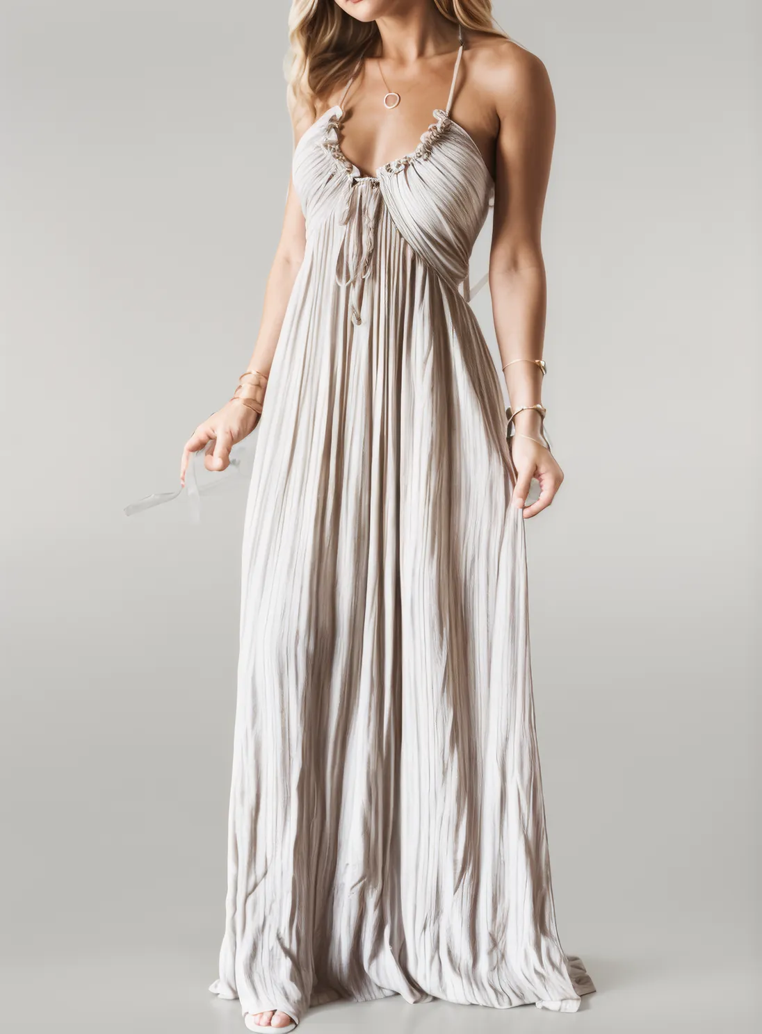 Sylis | Halter Strap Maxi Dress