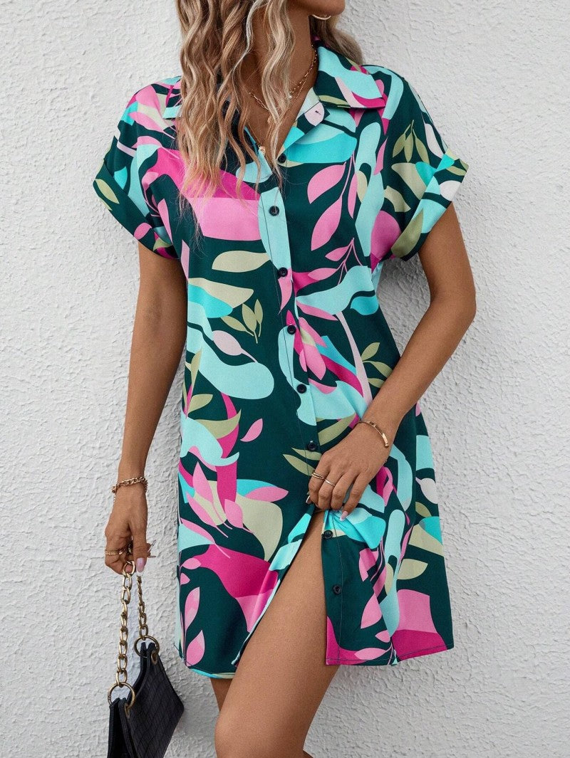 Sylis | Printed Button Down Dress