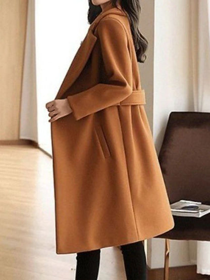 Sylis-Mode - Winter Wool Coat Belt Slim