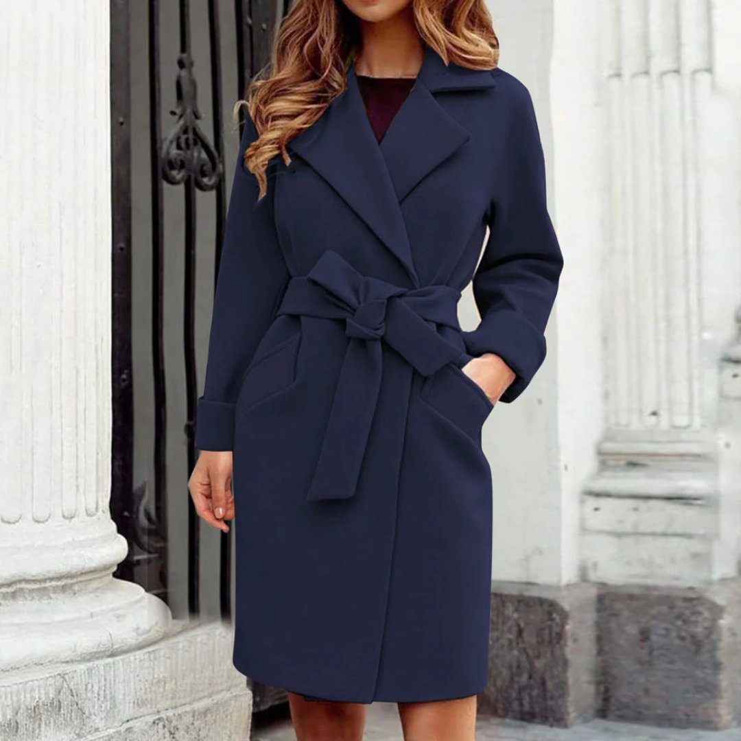 Sylis | Women's Winter Long Trench Coat | Warm