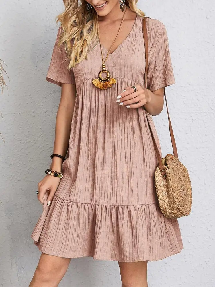 Sylis | Summer Dress With V-Neck