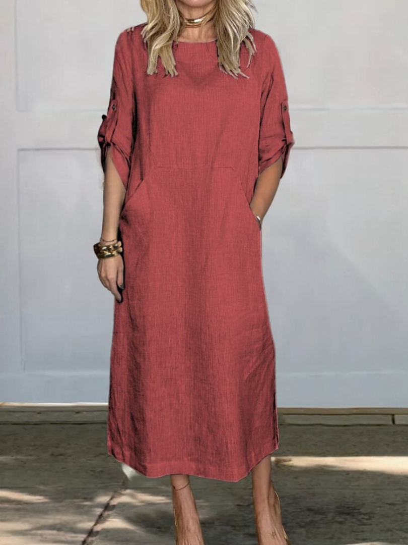 Sylis | Linen dress with pockets