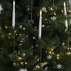 Christmas Tree Lights with Flickering LED Candles