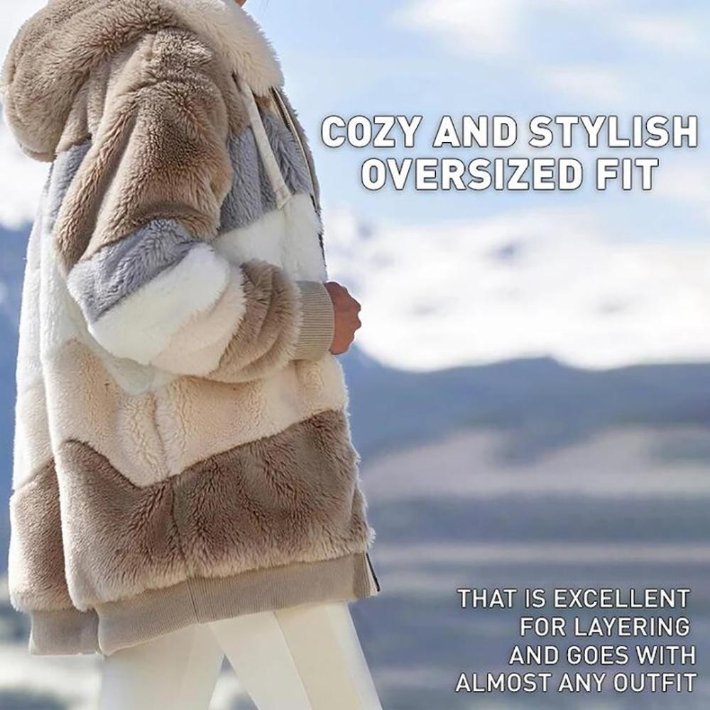 Sylis | Fluffy Warm Oversized Hoodie Coat