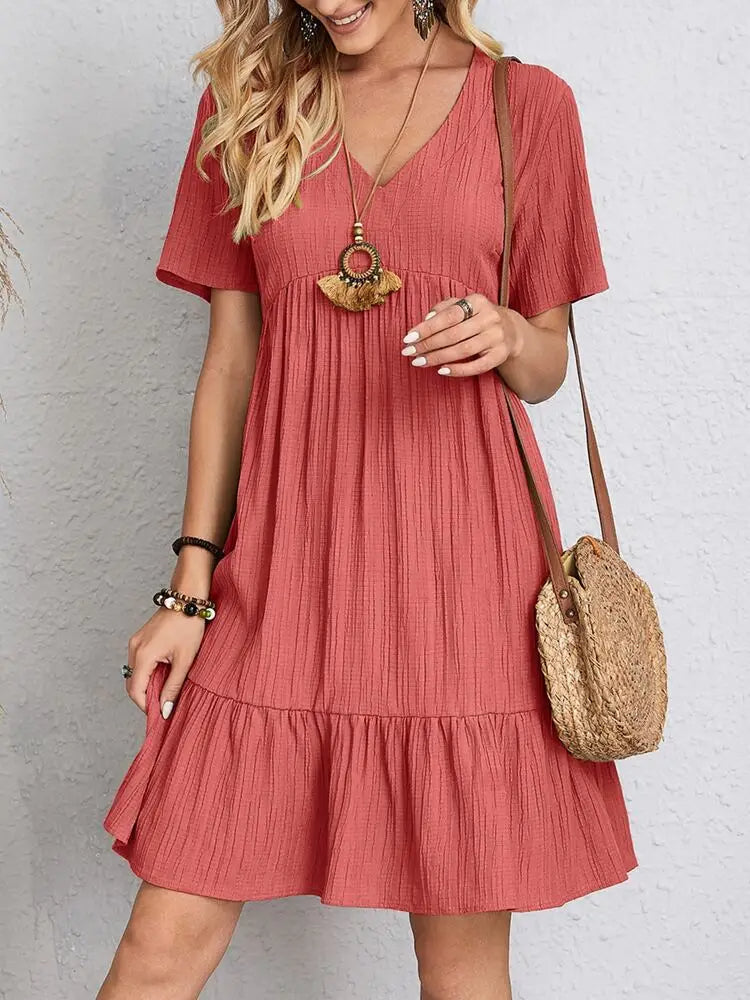 Sylis | Summer Dress With V-Neck