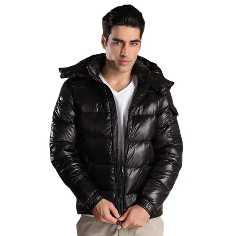 Sylis-Mode - Shiny Men’s Puffer Jacket