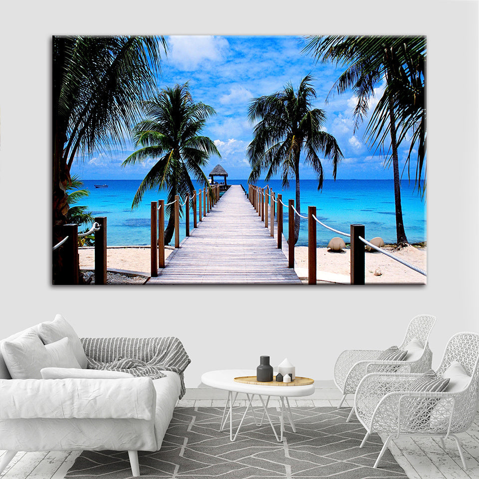 Maldives Vacation - Canvas Wall Art Painting