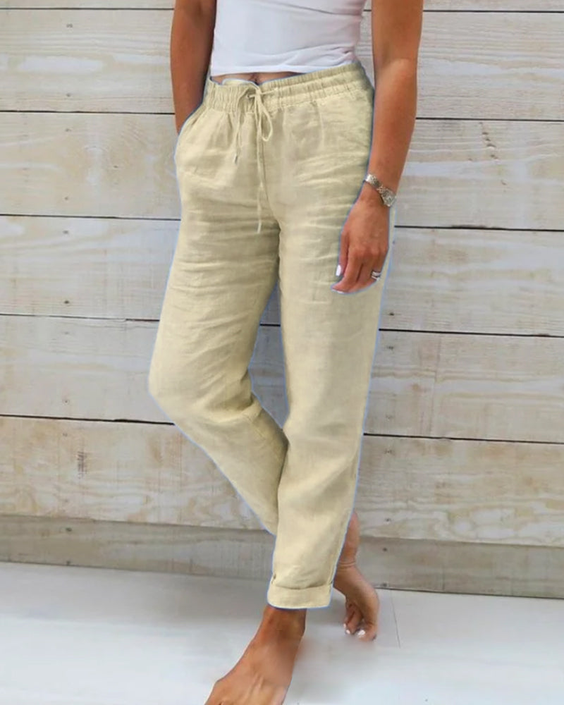 Sylis | Cotton Elasticated Trousers