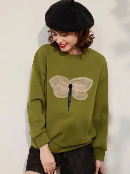 Jumper with 3D Dragonfly