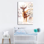Young Elegant Deer - Canvas Wall Art Painting