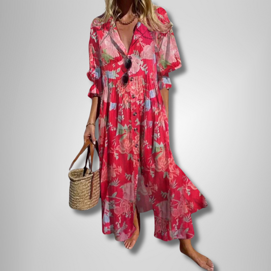 Sylis | Long Dress with Floral Print