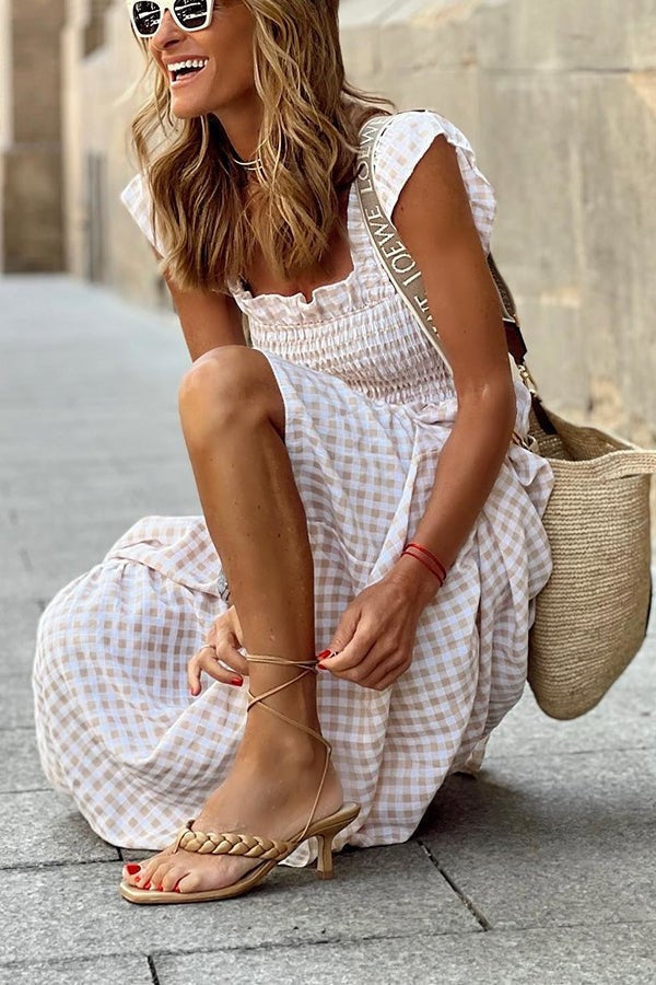 Sylis | Elegant Plaid Summer Dress