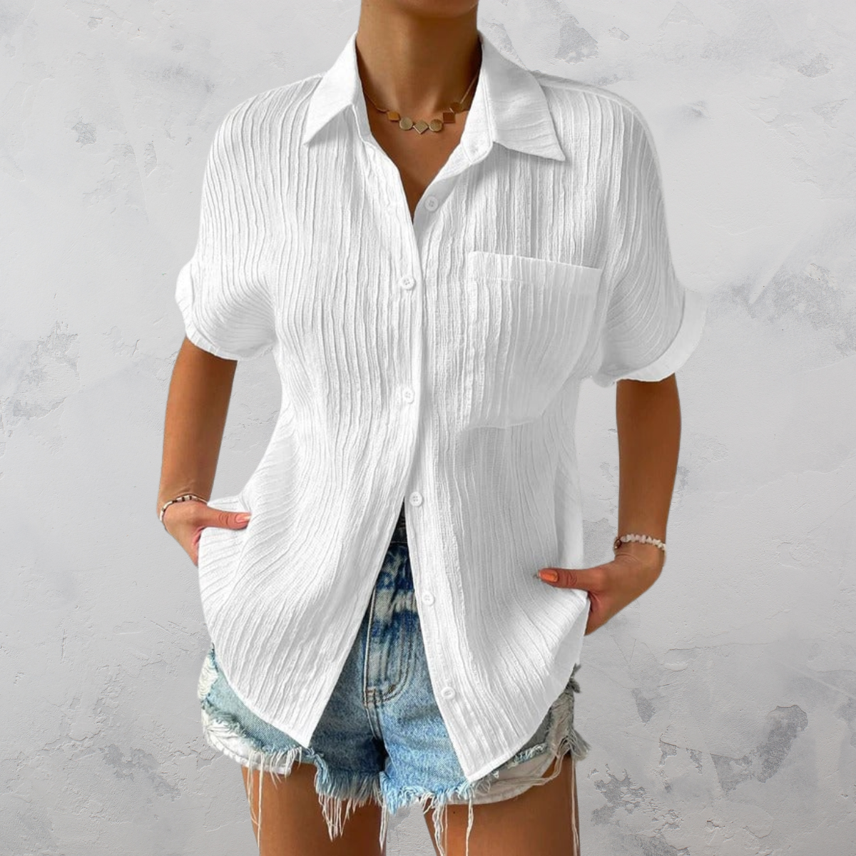 Sylis | Casual Lightweight Button-Up Shirt