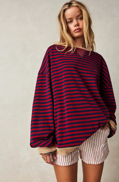Sylis-Mode | Striped Oversized Sweater
