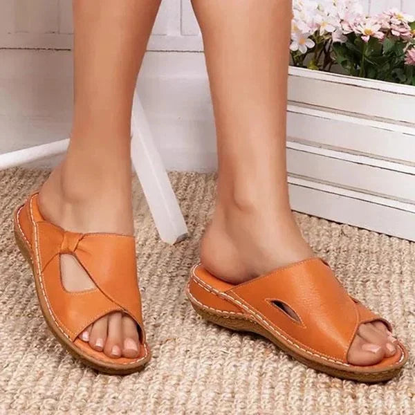 Syllis | Women casual summer comfortable slip on Sandals