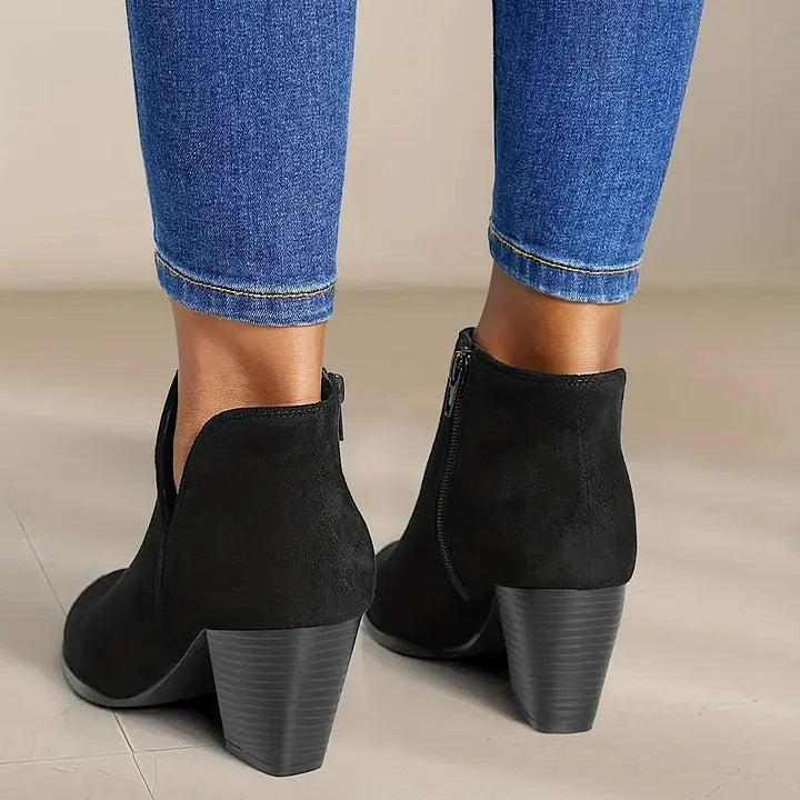 Sylis | Women's Ankle Boots with Chunky Heel