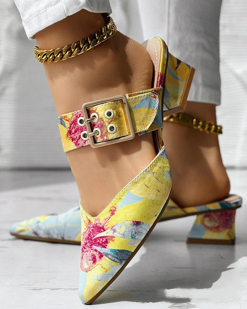 Sylis | Colorful Sandals Heels