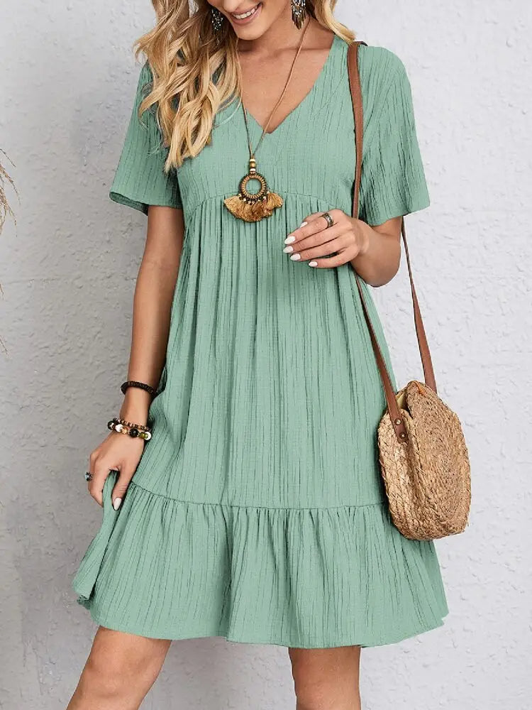 Sylis | Summer Dress With V-Neck