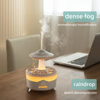 Relaxing Raindrop Aromatherapy Essential Oil Diffuser - LED Light & Humidifier
