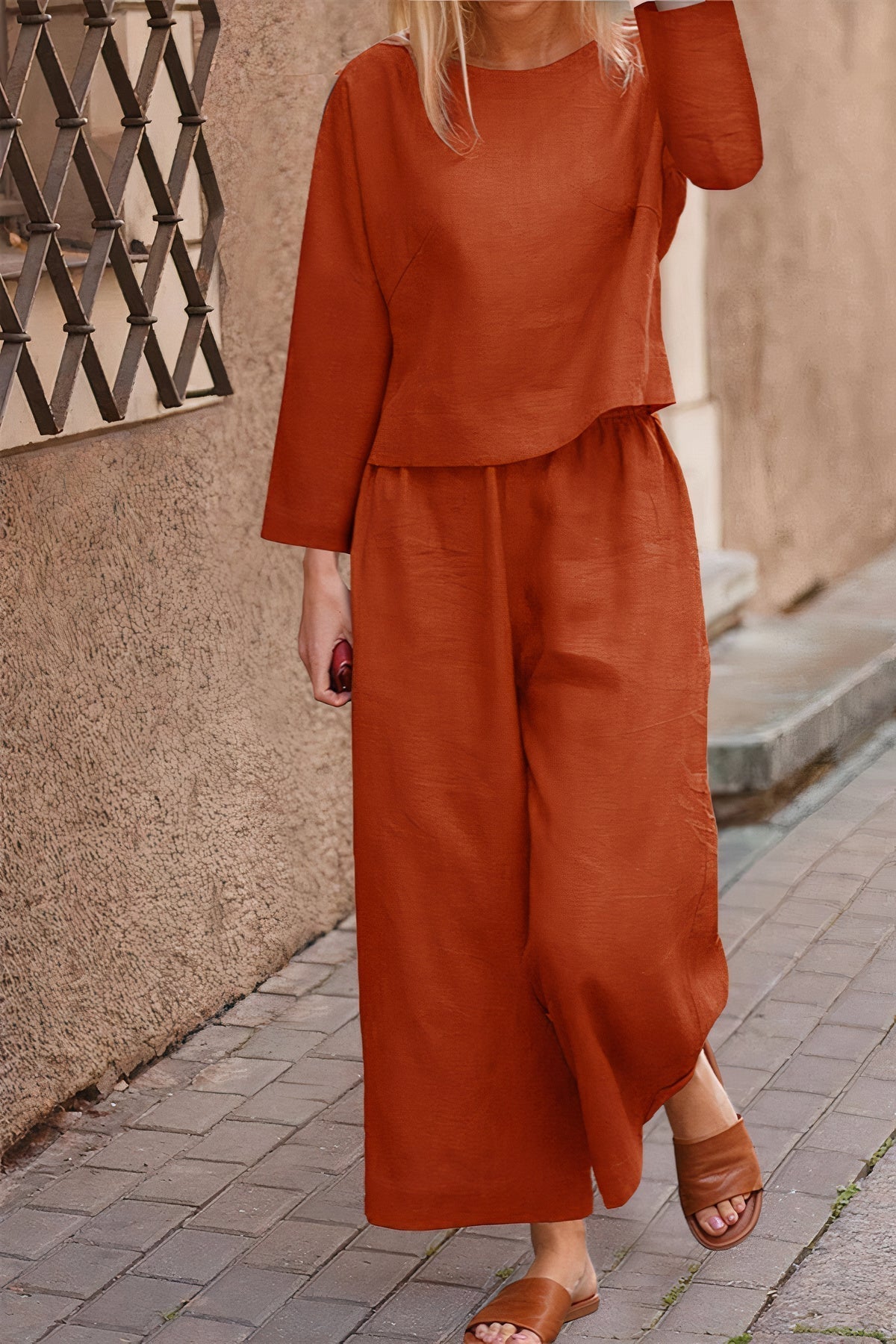 Sylis | Airy Blouse & Pants Linen Set