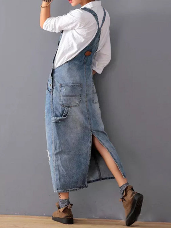 Sylis | Women's Casual Dungaree Dress