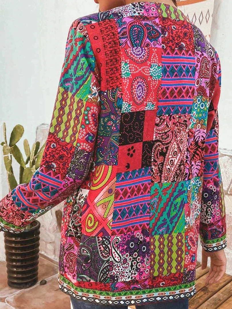 Sylis | Women's Ethnic Floral  Coat Jacket