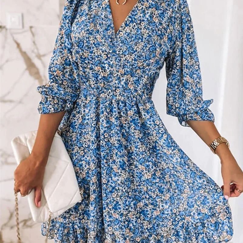 Sylis | Women's Comfortable Floral Print Dress