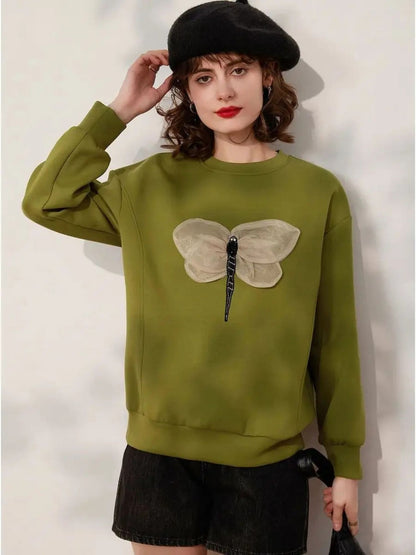 Jumper with 3D Dragonfly
