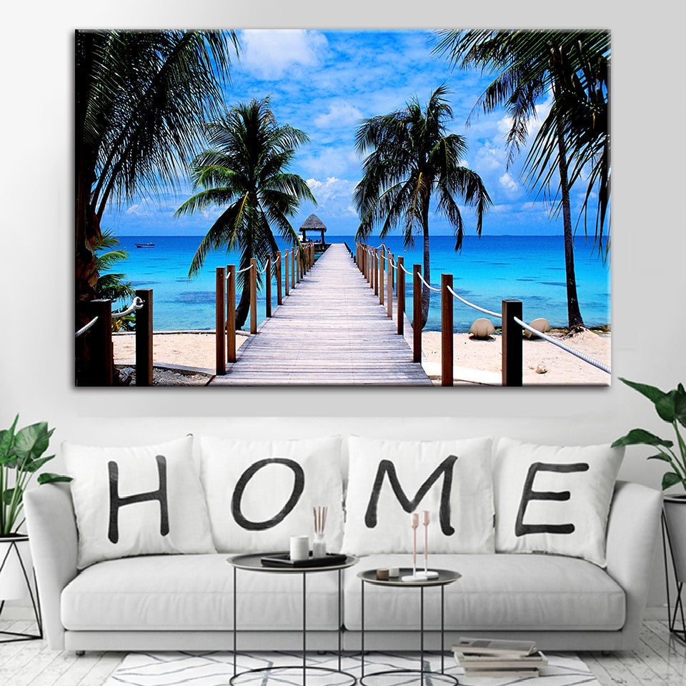 Maldives Vacation - Canvas Wall Art Painting
