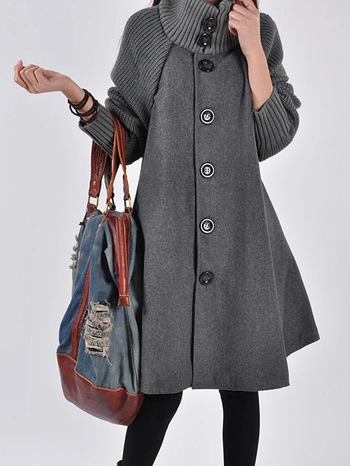 Sylis | Long coat in plus size