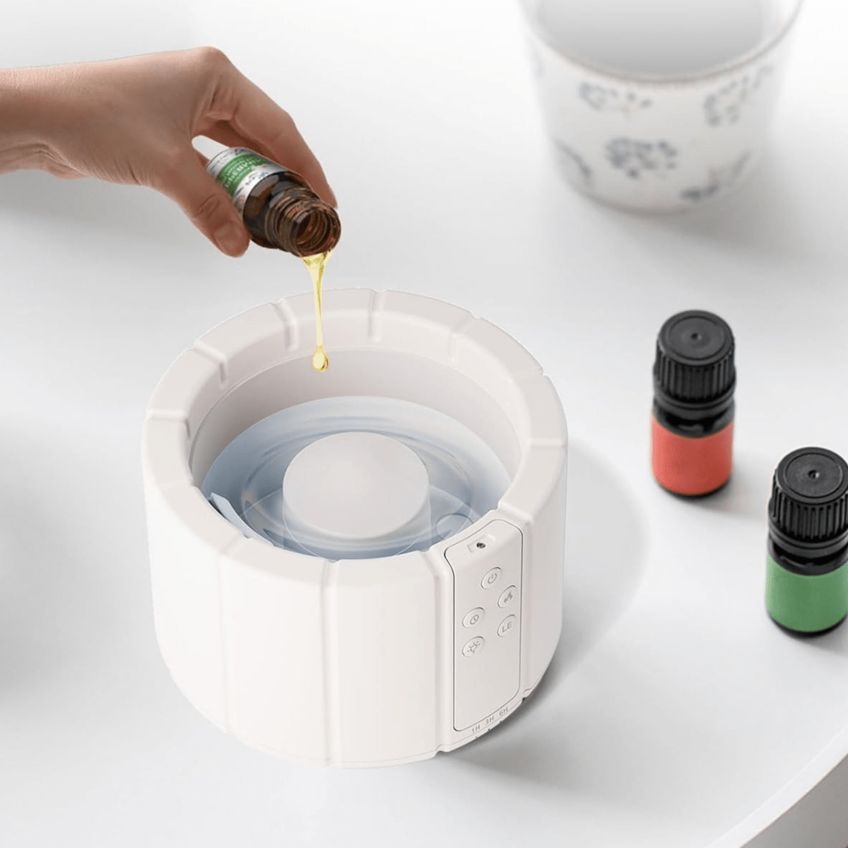 Lumafyre Aroma Diffuser | Ultrasonic Flame Humidifier | Fragrance Oil Function | Relaxing Lighting & Modern Design