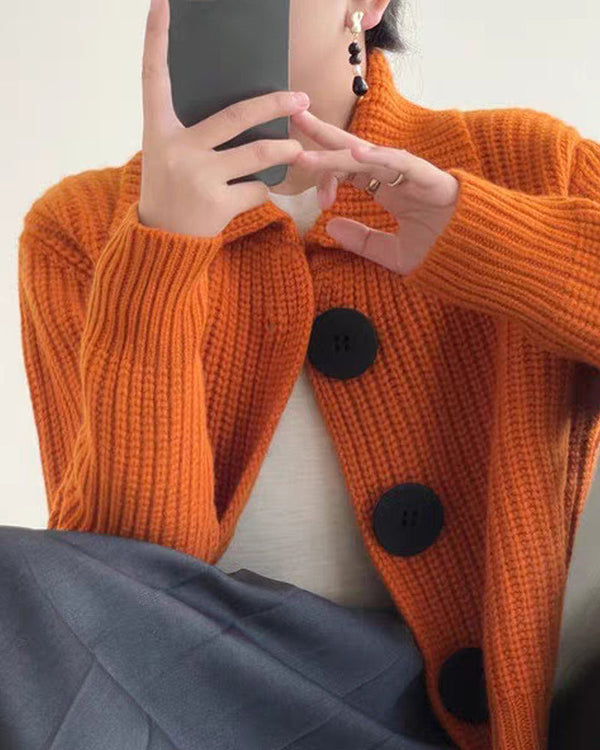 Sylis | Cardigan with large buttons for women