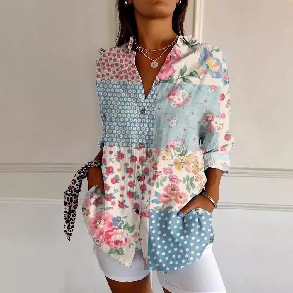 Sylis | Casual Floral Breeze Button Shirt