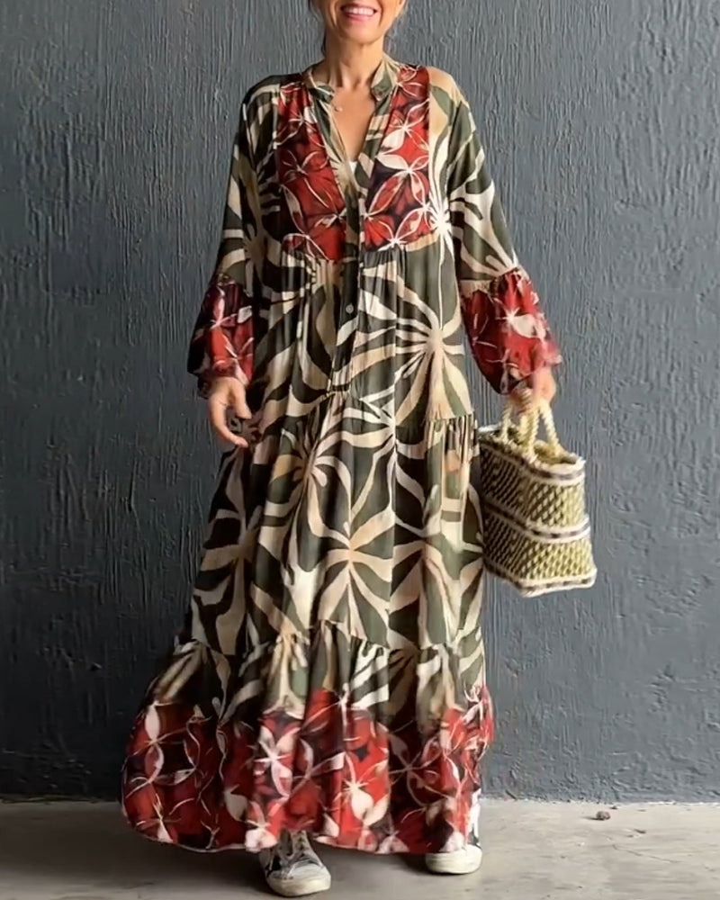 Sylis | Women's Printed Long Maxi