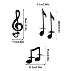 Candle holder with music notes