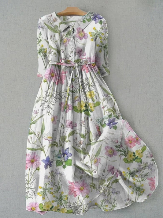 Sylis | Women's Vintage-Style Floral Print Dress