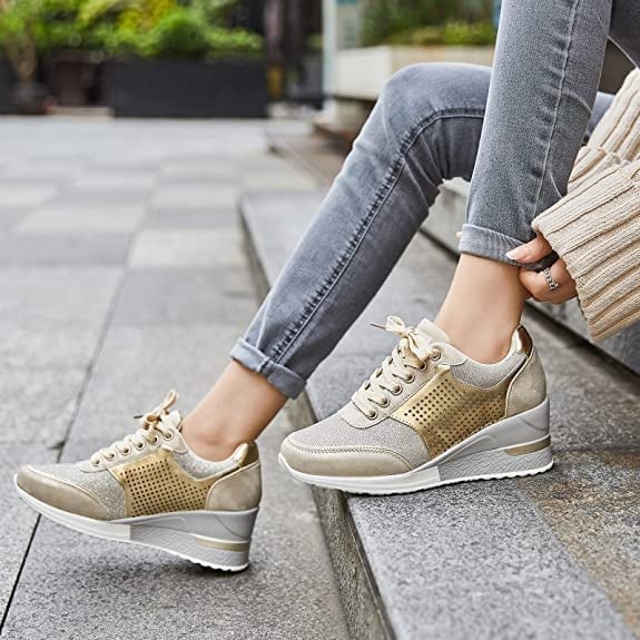 Sylis | High heel sneakers with wedge sole