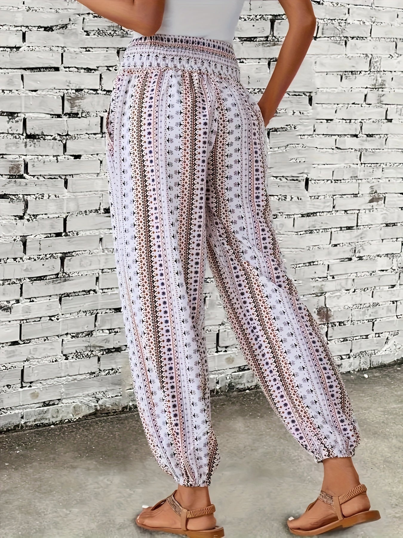 Sylis | Stylish High-Waist Printed Pants