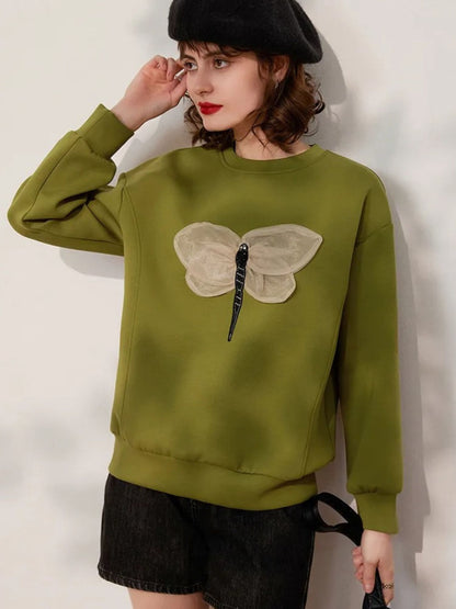 Jumper with 3D Dragonfly