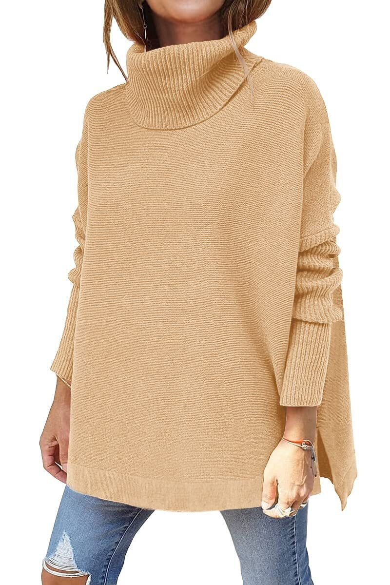 Sylis | Women's Tricot Sweater With Stand Collar